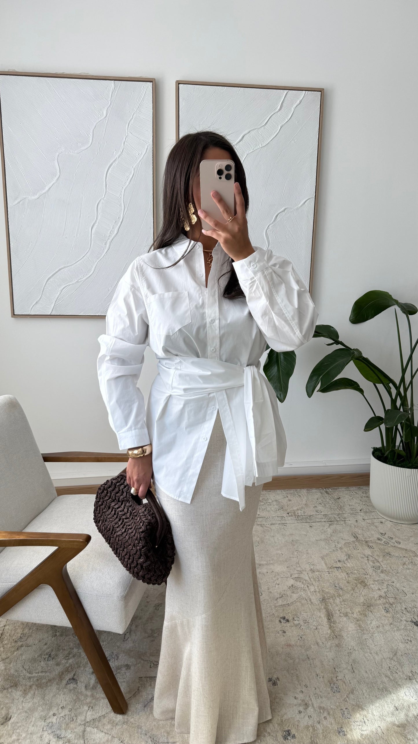 Amari Poplin Button-Down Shirt