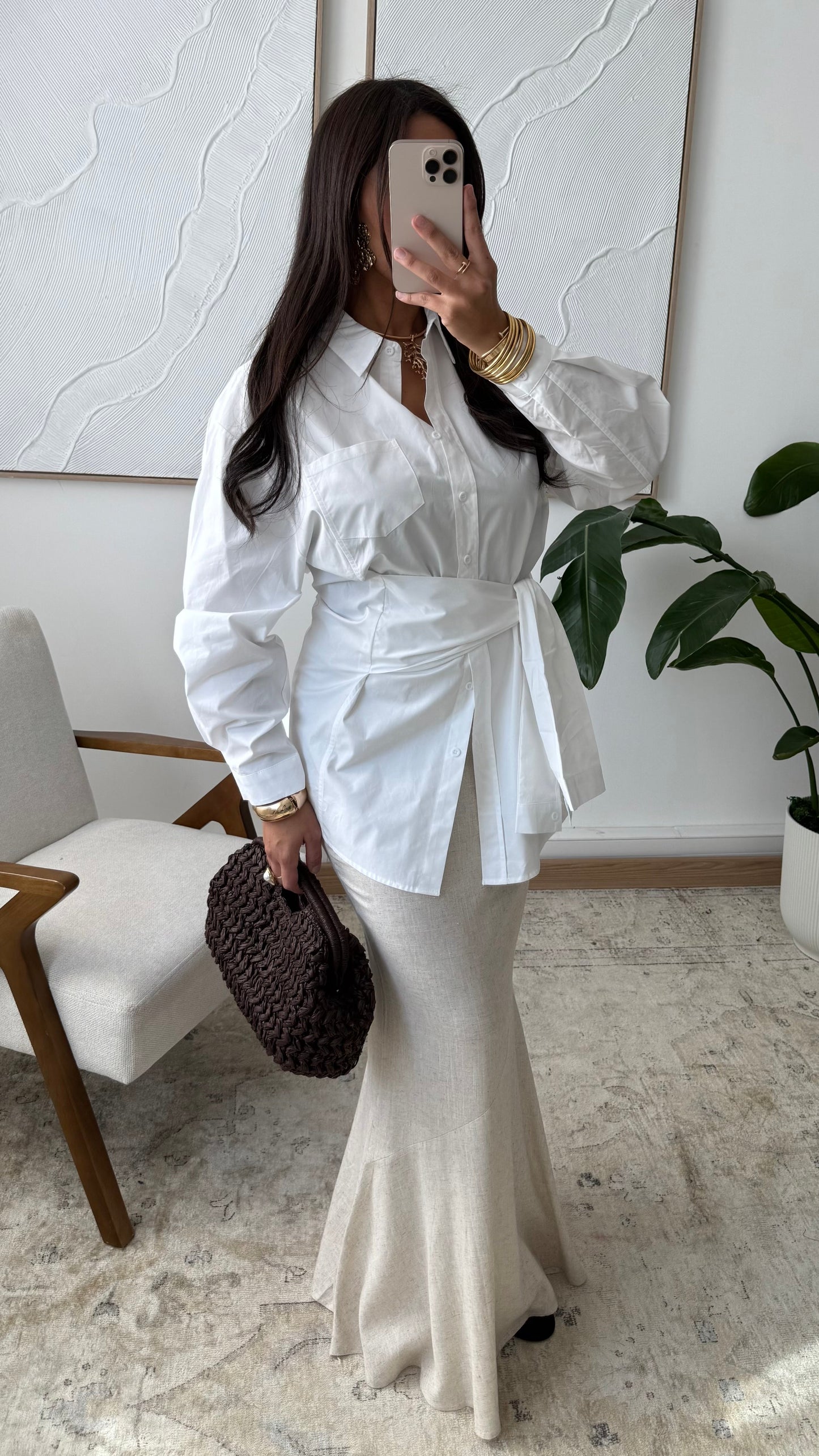 Amari Poplin Button-Down Shirt