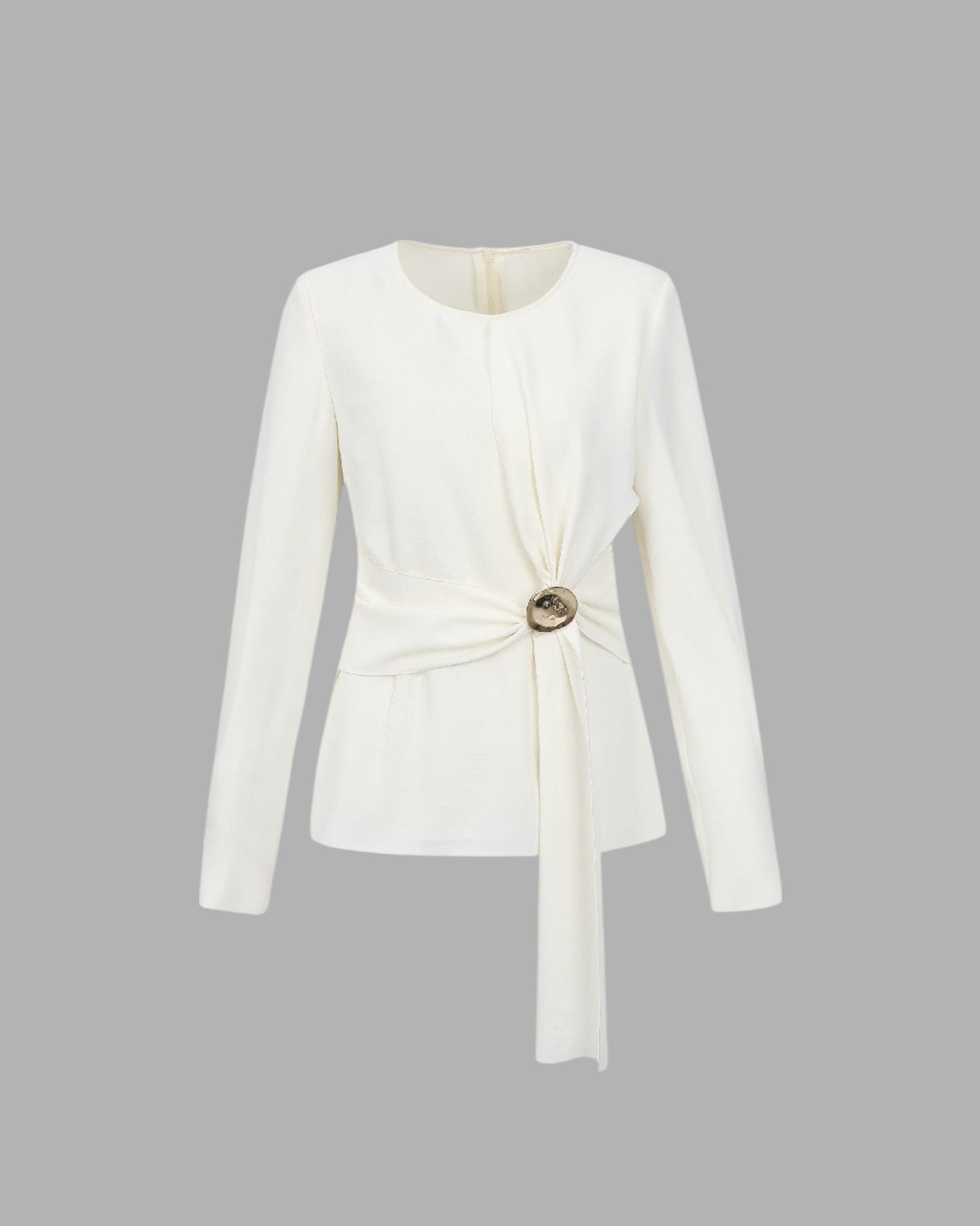Alba Blouse | Gold Detail Side Twist