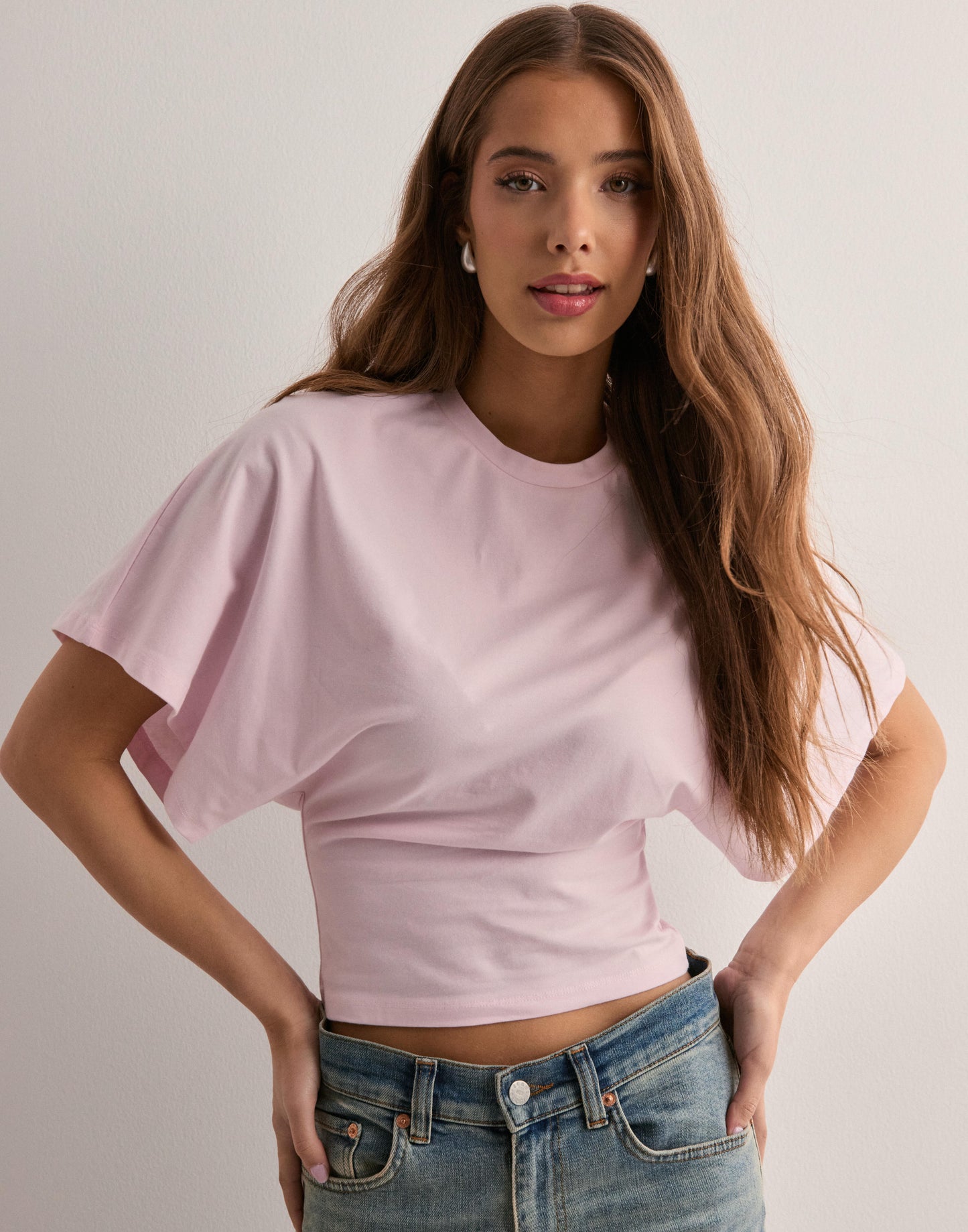 Dolman Sleeve Fitted Tee