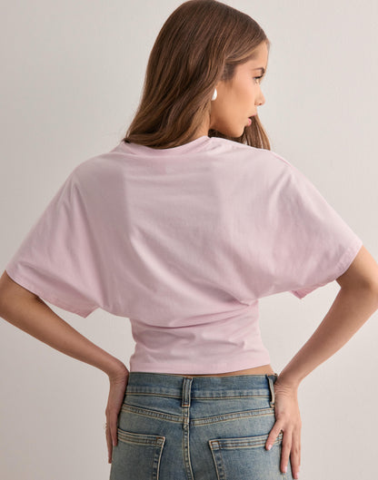 Dolman Sleeve Fitted Tee