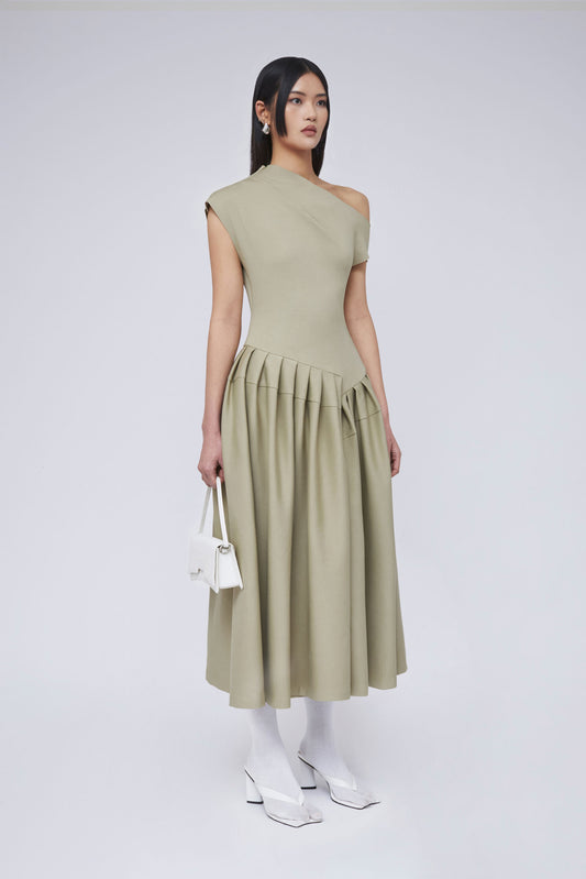 Marielle Pleated Dress