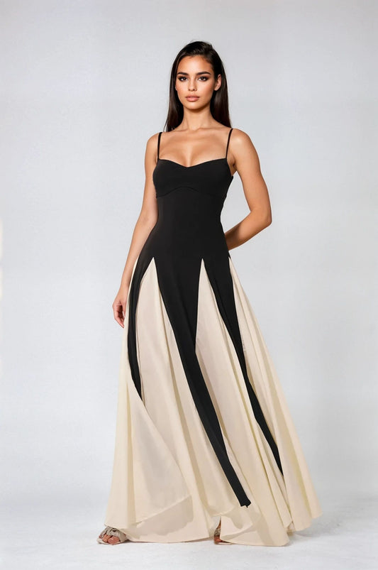 line & dot amara mixed media maxi dress Line & Dot Womens Amara Ivory Strapless Mixed Media Maxi Dress L BHFO 9965